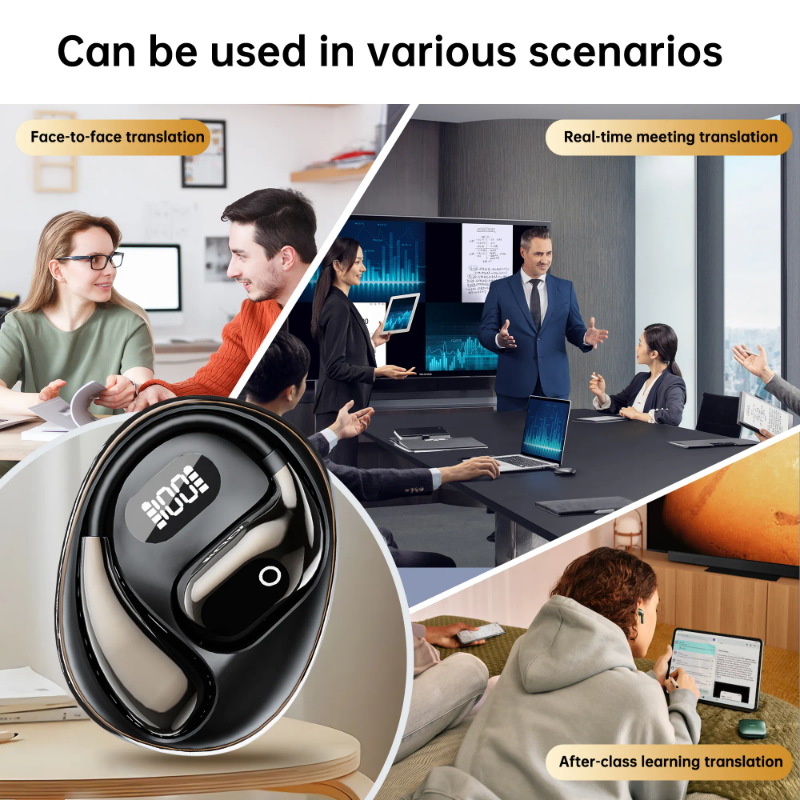 Auriculares Traductores Inteligentes XG99 Pro — Open-Ear, 150 Idiomas y 99% Precisión