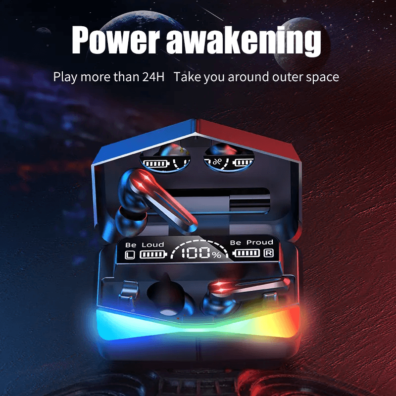 Audífonos Gamer M28 TWS — Luces RGB y Ultra Baja Latencia (65 ms)