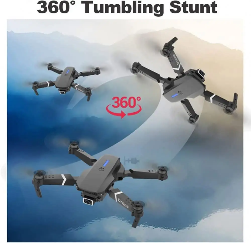 Dron E88 Pro 4K Dual Camera - Plegable con Control Remoto