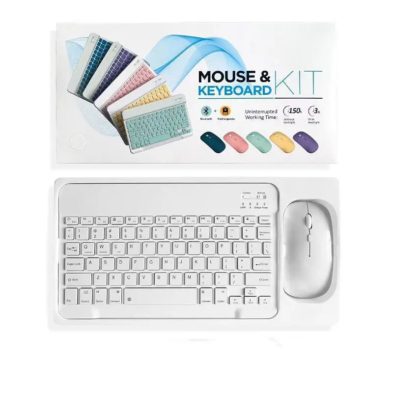Combo Teclado y Mouse Inalambrico Slim Multimedia