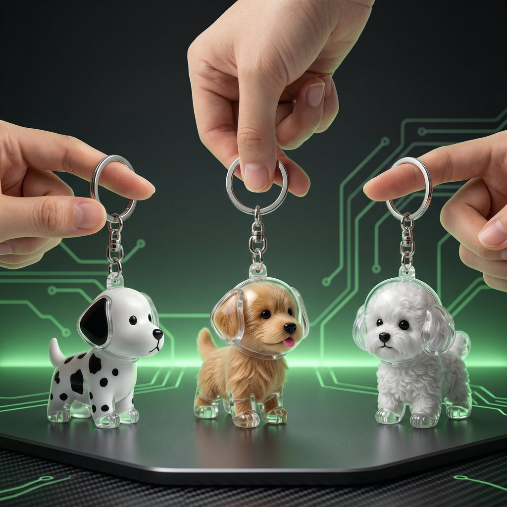 Llaveros Capsula Coleccionables de Mascotas