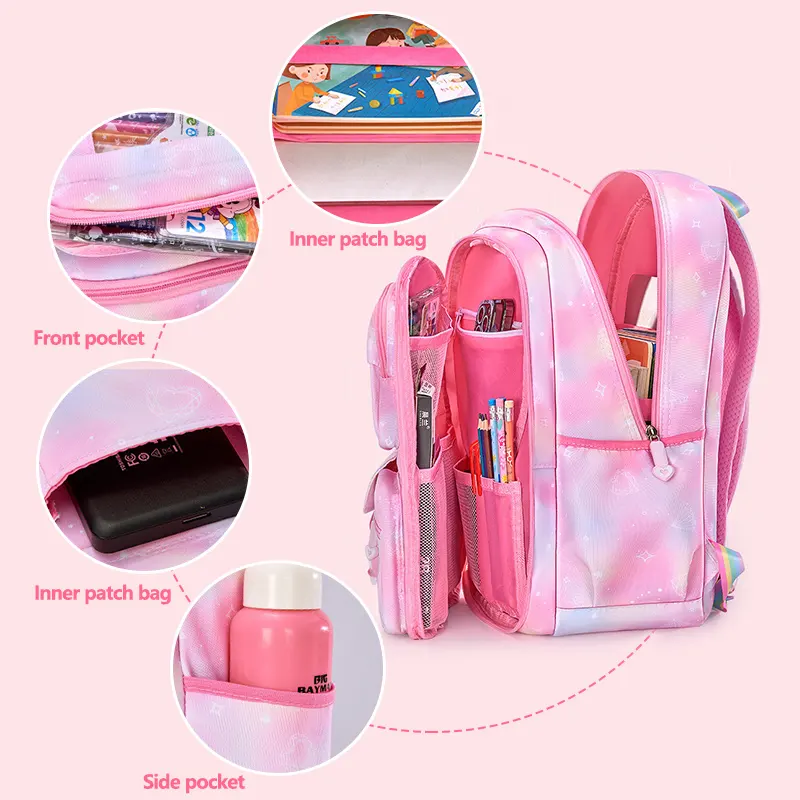 Mochila Escolar Princesa Impermeable - Ninas - Tallas S y L