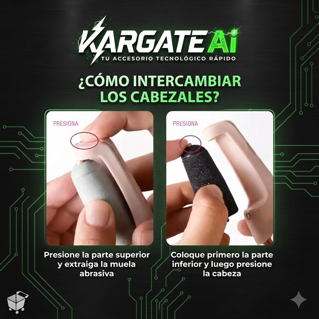 Removedor Eléctrico Callos Recargable