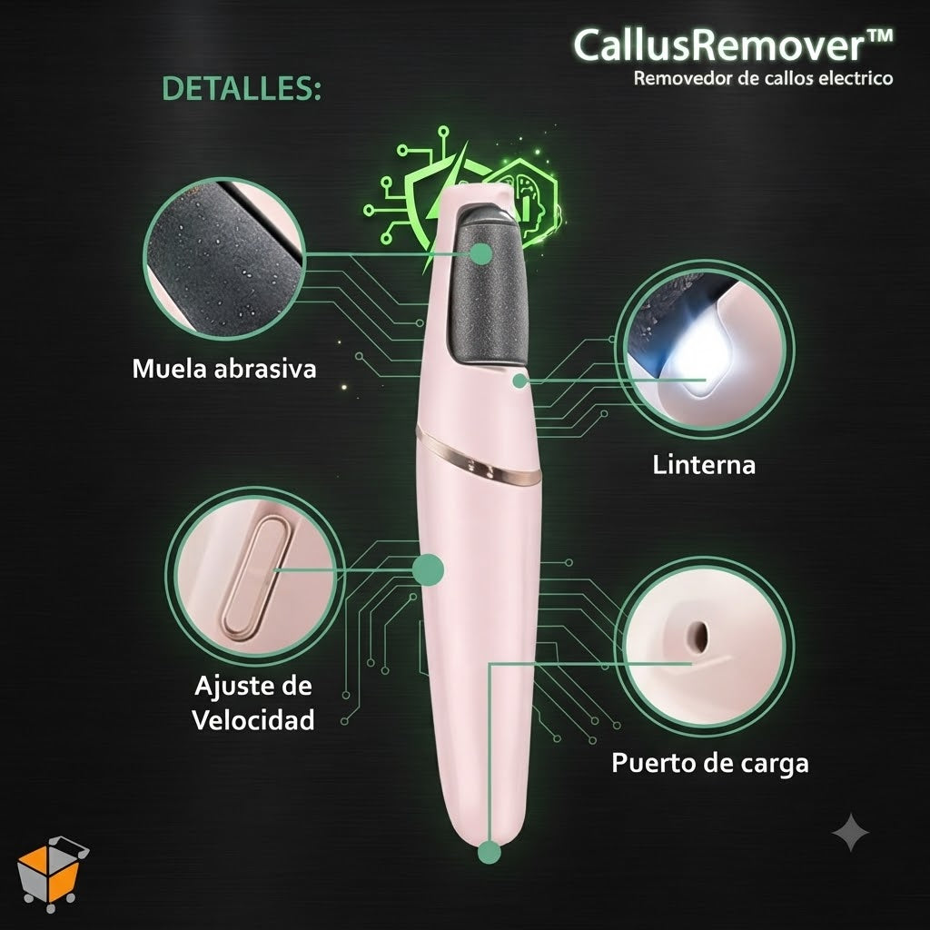 Removedor Eléctrico Callos Recargable