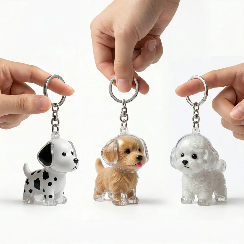 Llaveros Capsula Coleccionables de Mascotas